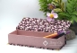 Preview: Schachtel mit Klappdeckel ca. 26x9x5cm | floral | burgundy rosa | Art. Nr. 97040302